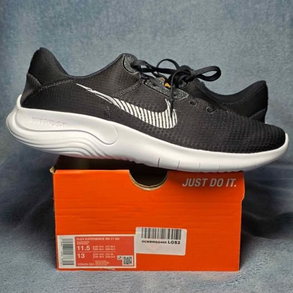 Nike Flex Experience RN 11 NN Black/White Men's 11.5 / Women's 13